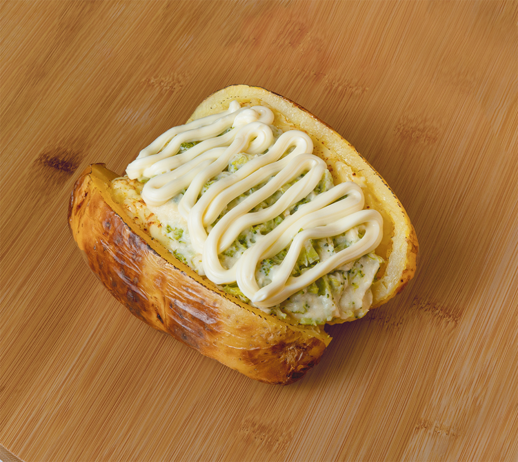 Batata Recheada Brócolis aos 4 Queijos